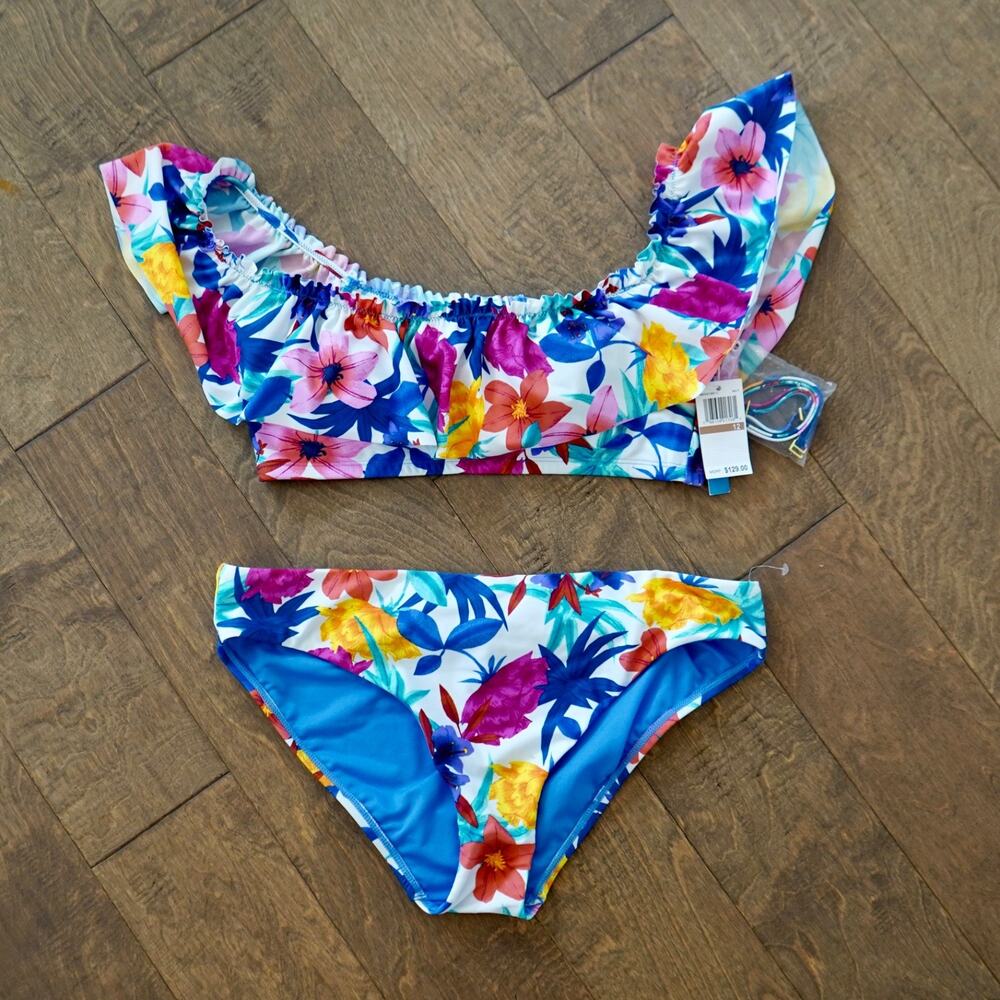 BLEU by Rod Beattie Women's 12 A Place in the‎ Sun Off-the-Shoulder Bikini Set